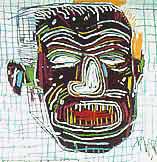 Detail of Lye, 1983 by Jean-Michel Basquiat
