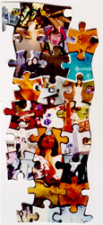 Details of An Age Flooded with Images Dolls Acting Everywhere, by Zheng Guo Gu